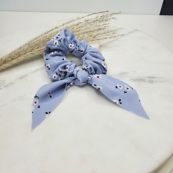 5 for $25 Scarf Bow Pony Tail Holder Scrunchie - Picture 3 of 5